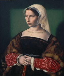 Porträtt av Anne Stafford av Ambrosius Benson