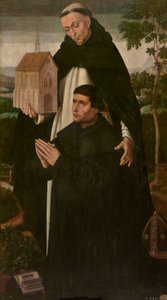 St Thomas och en donator av Ambrosius Benson