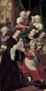 Jungfru Marias födelse av Ambrosius Benson
