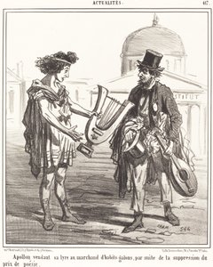 Apollo säljer sin lyra av Amédée Charles Henri Cham