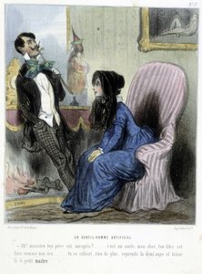 En konstgjord gentleman - i "" Madeleines"" av Cham, ca 1870-1880 av Amédée de Noé