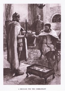 Ett meddelande från kommendanten, illustration från The Roman Soldier, 1928