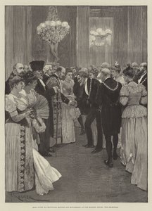 Bal ges till provinsborgmästare och borgmästarinnor i Mansion House, receptionen