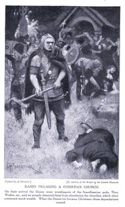 Danskar plundrar en kristen kyrka, 1920-talet av Amedee Forestier