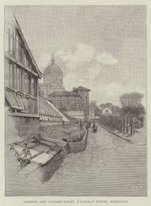 Trädgård och vinterträdgård, Fairseat House, Highgate av Amedee Forestier
