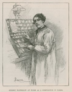 Sir Sydney Waterlow i arbete som kompositör i Paris