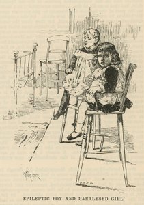 West End Hospital for Paralysis and Epilepsy, Welbeck Street, London: Epileptisk pojke och förlamad flicka