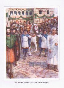 Konstantins inträde i London, illustration från The Roman Soldier, 1928