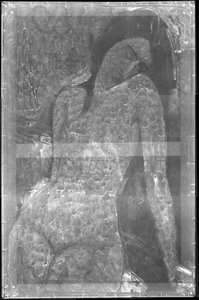 Kvinnlig nakenbild, ca 1916 (röntgenbild) av Amedeo Modigliani