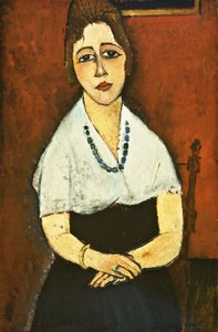 Flicka Med Halsband av Amedeo Modigliani
