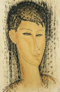 Chef för en ung kvinna; Chef för en ung kvinna, 1914 av Amedeo Modigliani