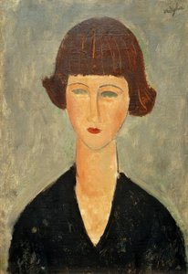 Ung brunett av Amedeo Modigliani