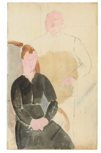Hushållet, 1915 av Amedeo Modigliani