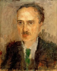 Man med mustasch av Amedeo Modigliani