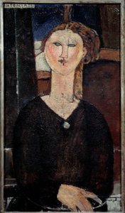 Porträtt av Antonia Målning av Amedeo Modigliani (1884-1920) 1915 Sön. 0,82x0,46 m Paris, Musee de l