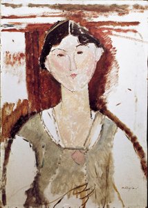 Porträtt av Beatrice Hastings. Målning av Amedeo Modigliani av Amedeo Modigliani