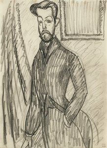Porträtt av Dr Paul Alexandre (1881-1968) av Modigliani, Amedeo (1884-1920) av Amedeo Modigliani