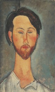 Porträtt av Léopold Zborowski 1889-1932, 1918. av Amedeo Modigliani