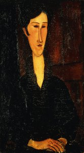 Porträtt av Madam Zborowska; Riratto di Mne Zborowska, 1917 av Amedeo Modigliani