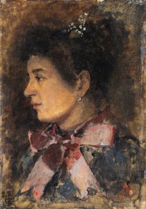Porträtt av Medea Taci av Amedeo Modigliani