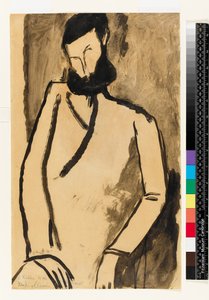 Porträtt av en skäggig man, 1909 av Amedeo Modigliani