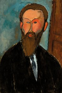 Porträtt av fotografen Dilewski, 1916 av Amedeo Modigliani