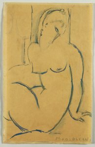 Sittande kvinna, 1914 av Amedeo Modigliani
