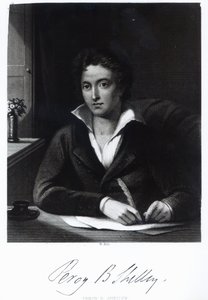 Percy Bysshe Shelley, graverad av William Holl av Amelia Curran
