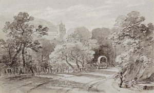 A Country Road, Hastings, ca 1803 (krita) av Amelia Long