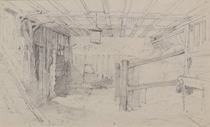 Inside a Stall, c.1810 (penna)