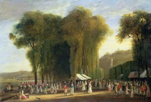 Jour de Fete at St.Cloud: Brittiska trupper i tjänst, september 1815 (panel)