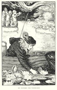 Han plockade näckrosen (gravyr) av Amelia M. (attr.to) Bowerley or Bauerle