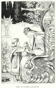 King Elyon och Paedarion (gravyr)