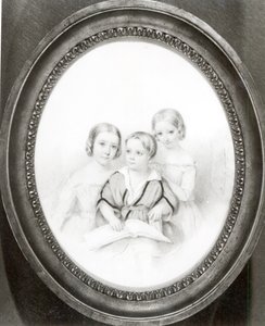 Blandine (f.1835), Cosima (f.1837) och Daniel (f.1839), barn till Marie d