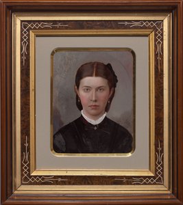 Porträtt av en kvinna av American 19th Century