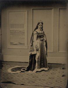 Porträtt av en kvinna av American 19th Century