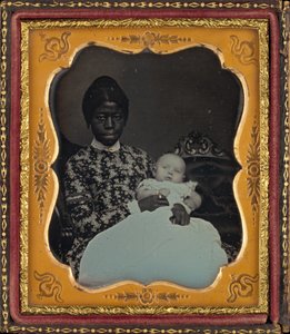 Porträtt av en kvinna och en baby