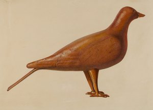 Dove Decoy av American 20th Century