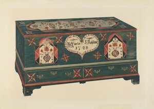 Dower kista av American 20th Century
