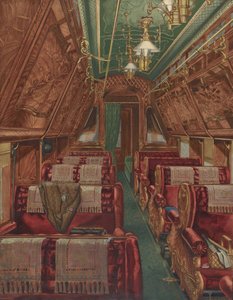 Interiör av Pullman Coach, 1888