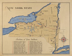 Karta över delstaten New York