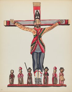 Skylt 29: Saint Acacius: Från portföljen "Spanska kolonialdesigner i New Mexico"