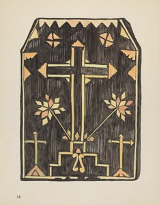 Skylt 46: Halmapplikationsdesign: Från portföljen "Spanska kolonialdesigner i New Mexico" av American 20th Century