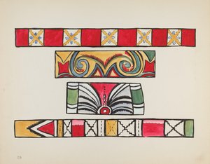 Skylt 49: Diverse design: Från portföljen "Spanska kolonialdesigner i New Mexico" av American 20th Century