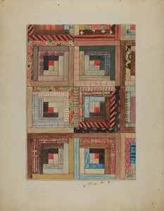 Quiltade bitar - rutor av American 20th Century