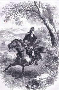 Escape of Benedict Arnold, illustration från Cassells History of the United States publicerad av Cassell, Petter & Galpin, c.1900 (litho) av American English school