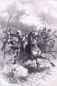 The charge of the Pulaski, illustration från Cassells History of the United States publicerad av Cassell, Petter & Galpin, c.1900 (litho) av American English school