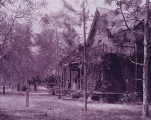 Ett hem i skuggan av Southern Pines, Florida (s/v foto) av American Photographer (after)