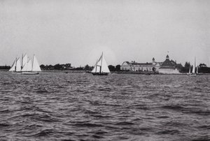 Kalifornien: San Diego, Hotel Del Coronado på San Diego Bay, en av Kaliforniens mest populära nöjesställen året runt (s/v foto) av American Photographer (after)
