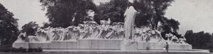 Chicago: The Fountain of Time, Lorado Tafts mästerverk i Washington Park (s/v foto) av American Photographer (after)